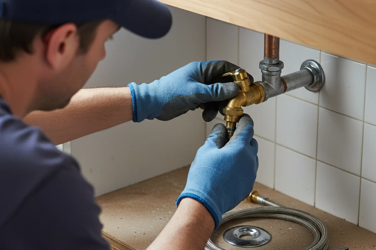 Shutoff valve and fitting work during Repiping in Rocky Point